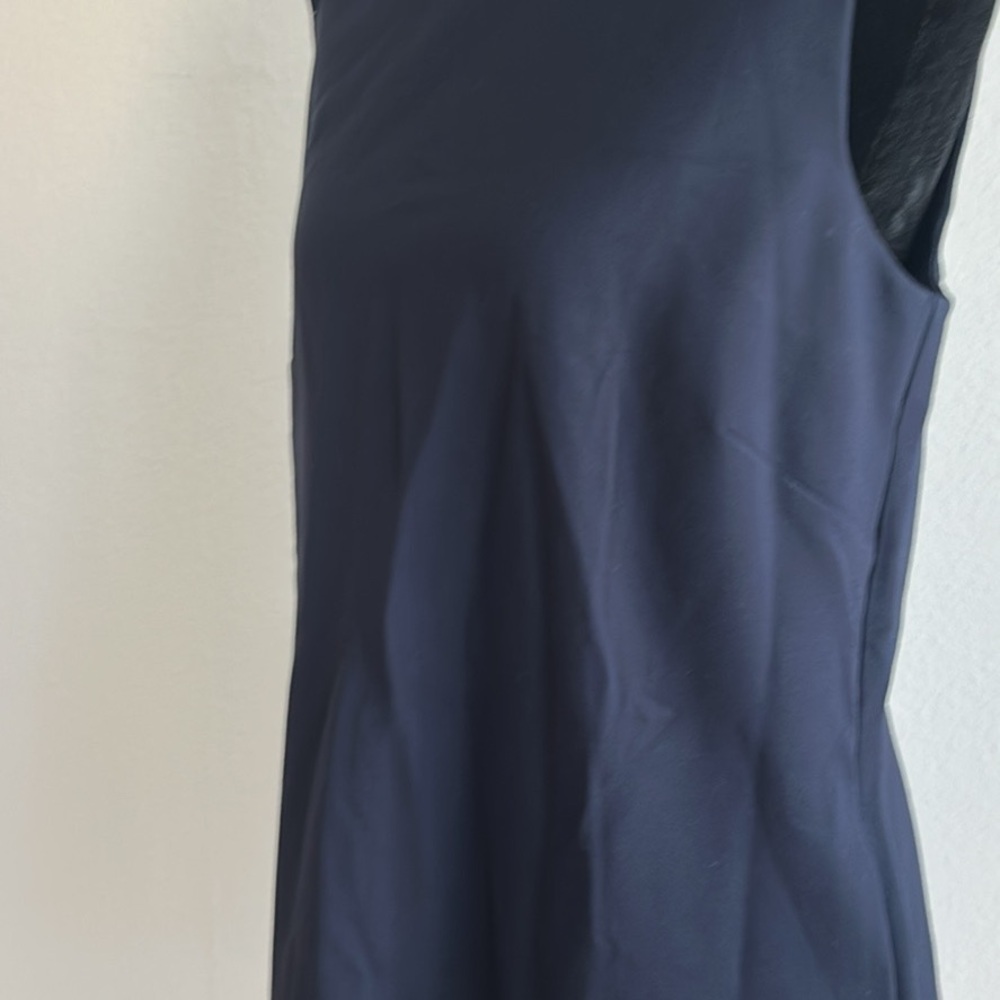 Sleeveless Navy Dress